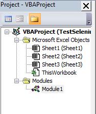 Insert New Module in VBA Project