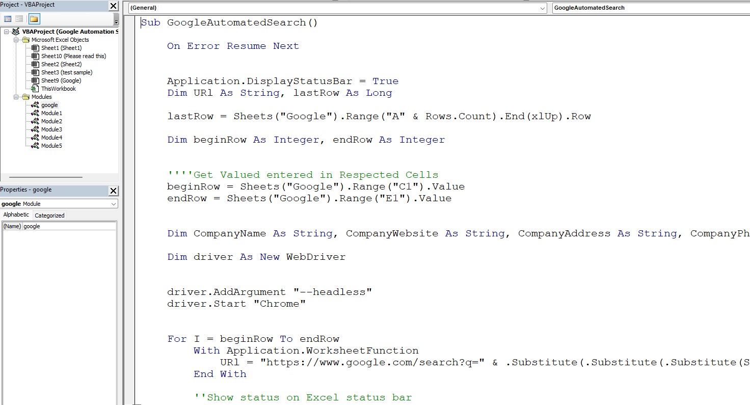 google-seach-vba-sample